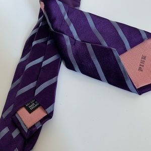 Striped necktie
